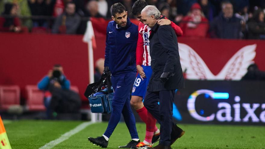 Morata estará al menos dos semanas de baja por su rodilla y se pierde la ida contra el Inter