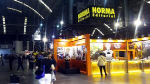 Estand de Norma Editorial en el Cómic Barcelona.