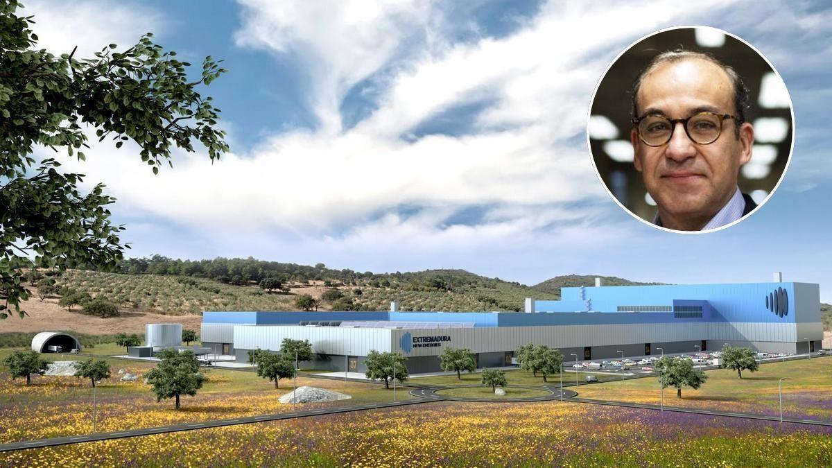 Mina de litio de Valdeflores. En el círculo, Rafa Mateos, alcalde de Cáceres.