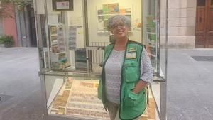 Antonia Pons, vendedora de la ONCE en Girona