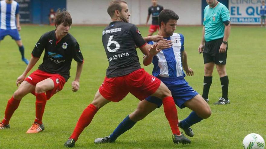 Una acción del Avilés-Langreo de la semifinal d ela Copa Federación.