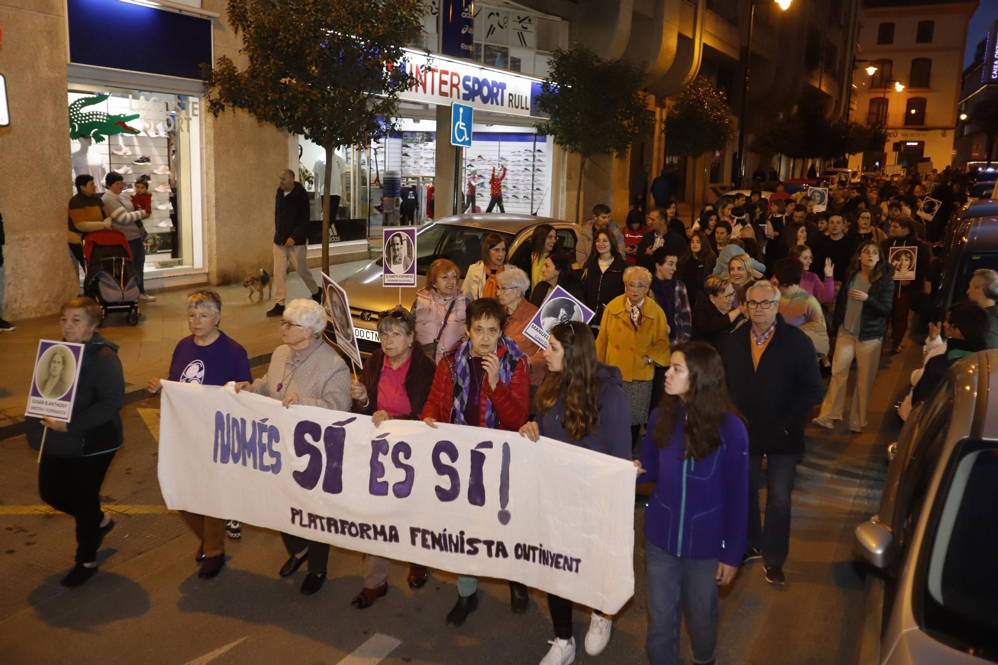 Manifestaciones y actos por el 8M en Ontinyent y Xàtiva