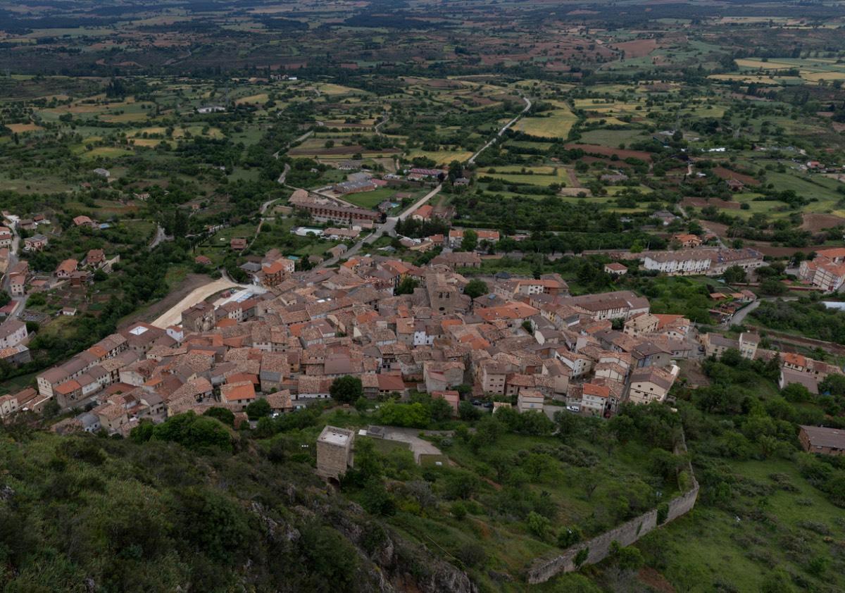 El pueblo de Poza de la Sal en Burgos