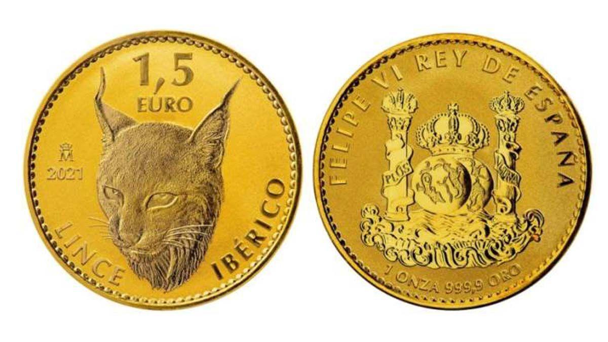 Moneda de 1,5 euros.