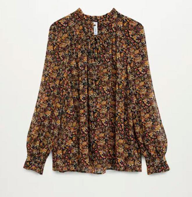 Camisa de flores de Mango (precio: 15,99 euros)