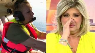 La reacción de Terelu Campos al agónico salto del helicóptero de Carmen Borrego en 'Supervivientes'
