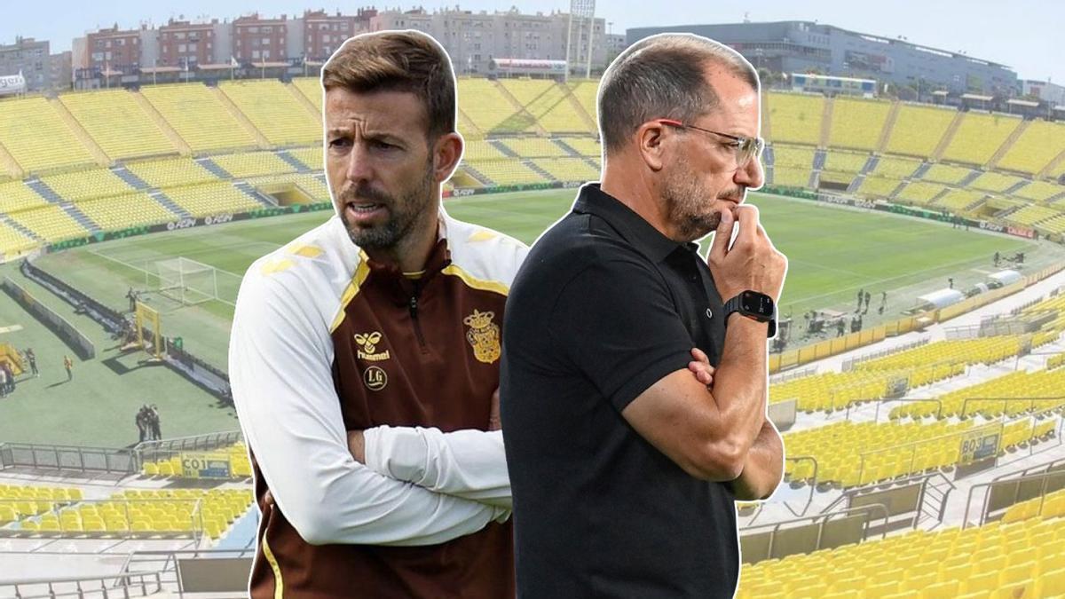 Luis García y Romero, técnicos de la UD Las Palmas y Ceuta respectivamente