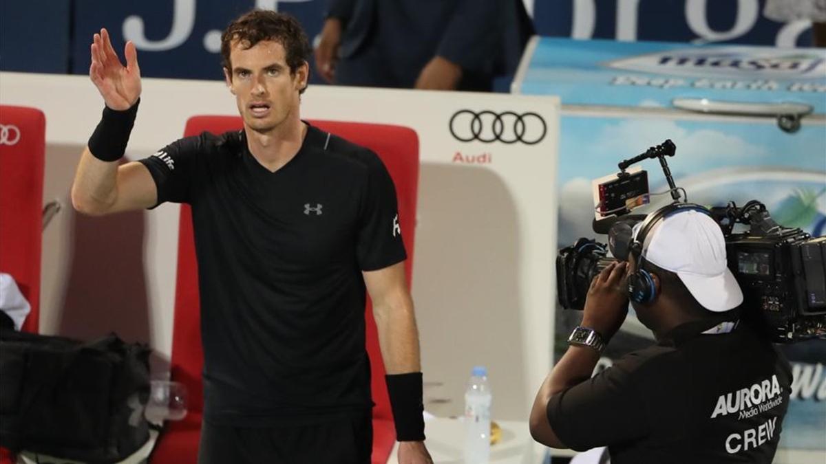 Andy Murray tuvo que sudar la camiseta para estar en las semifinales de Dubai