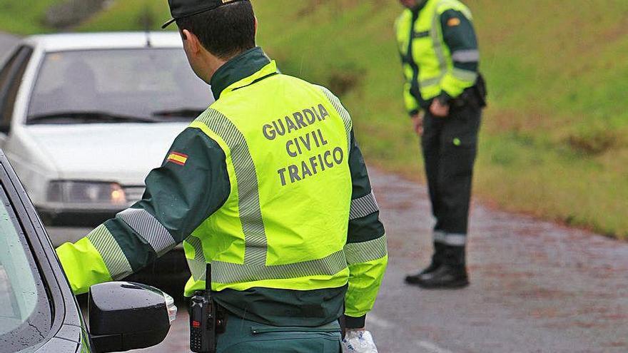 Control de tráfico en Ourense.