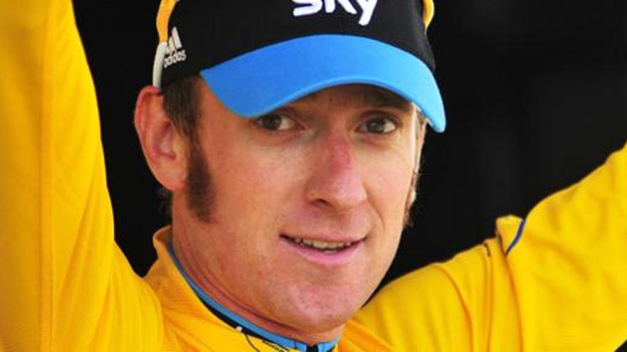 El ciclista británico Bradley Wiggins durante el Tour.