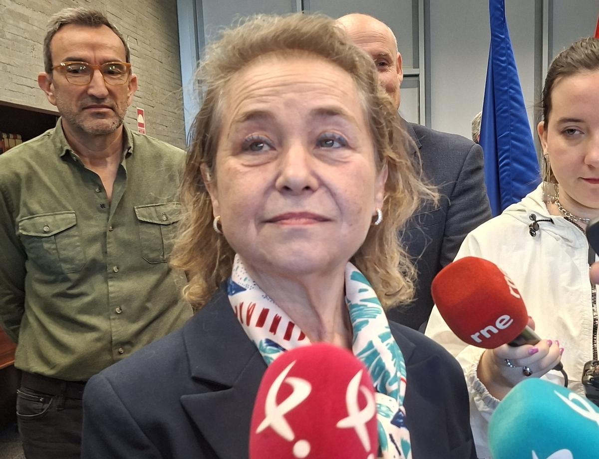 La consejera de Educación en funciones, Mercedes Vaquera, este jueves.