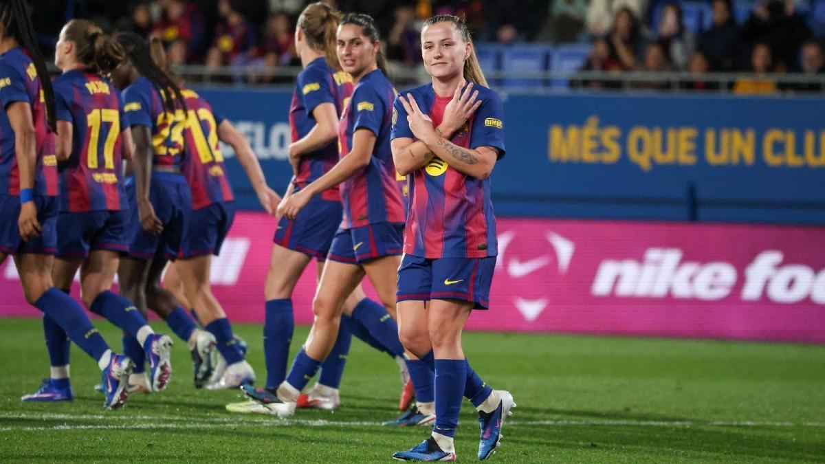 ¡Ewa Pajor abrió el marcador en la goleada del Barça al Eibar!