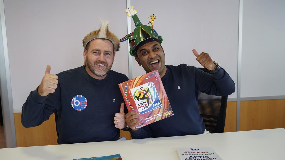 Kevin Crawford y Brent Chetty, en una clase
