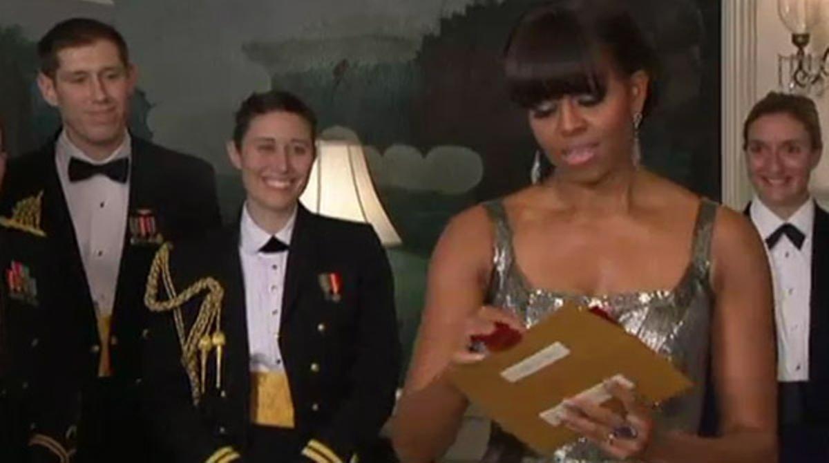 La sorpresa de la nit la va protagonitzar Michelle Obama, que va anunciar l’Oscar a la millor pel·lícula.