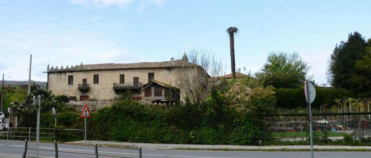 Una imagen del Pazo da Torre, en la parroquia de Aldán. // Gonzalo Núñez