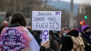 Imagen de una manifestación reciente del 8-M.