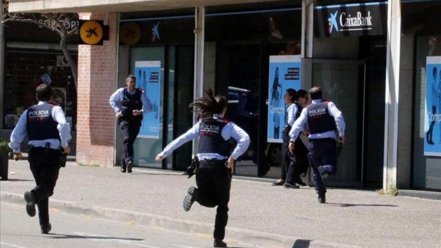 Atraco con rehenes frustrado en un banco de Girona