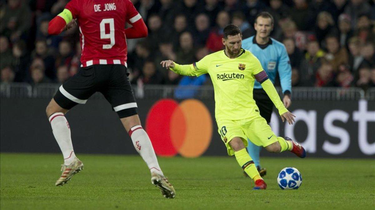 Leo Messi, contento con el triunfo y con su nuevo récord
