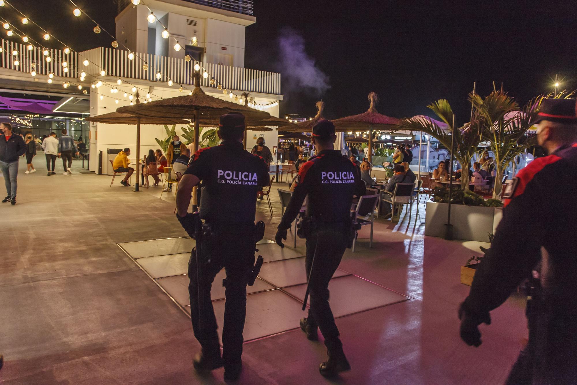 Despliegue de dispositivos de control del Cuerpo General de la Policía Canaria en Gran Canaria (15/05/21)