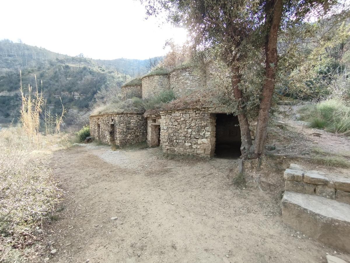 Les tines estan situades a la riba del torrent del Flequer i s'hi pot arribar fent una excusio as