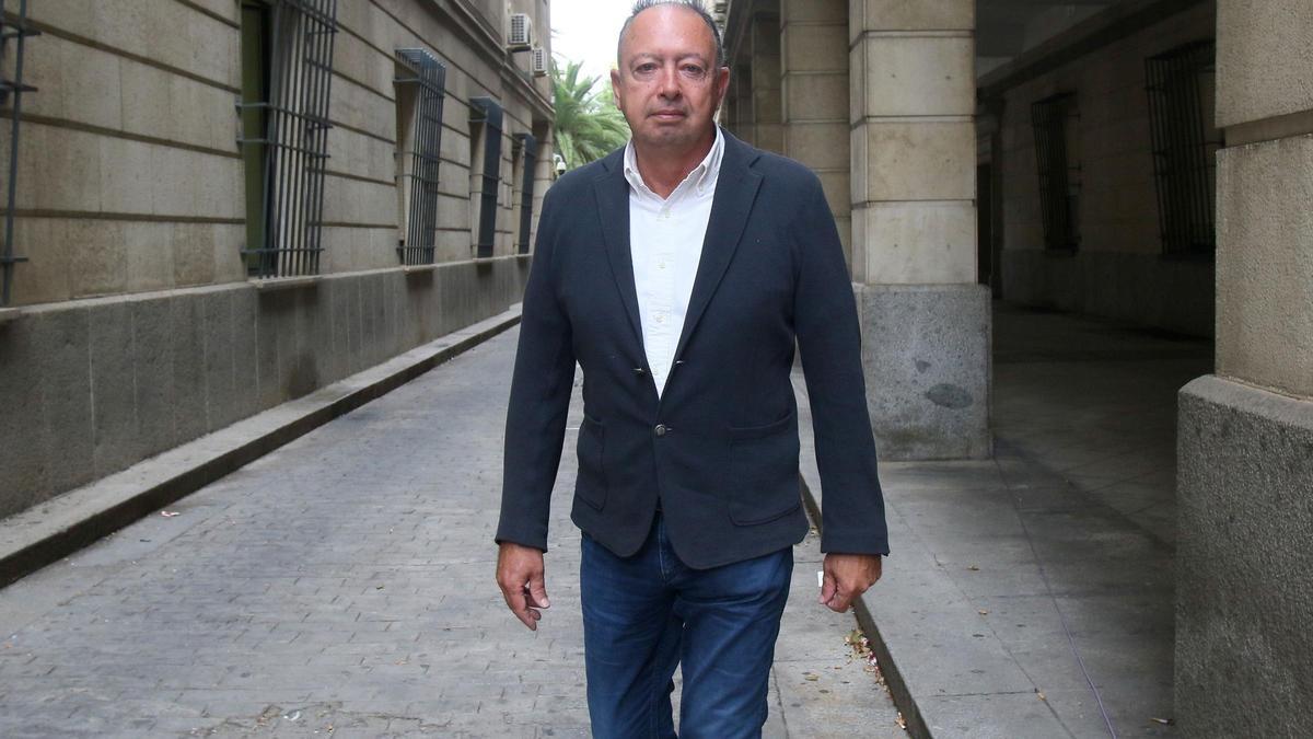 Daniel Alberto Rivera a su llegada al juicio de la pieza política del caso ERE.