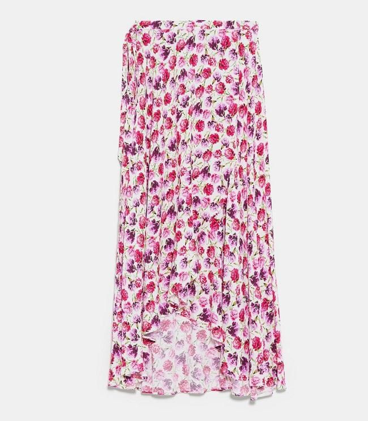 La falda pareo estampada, de Zara