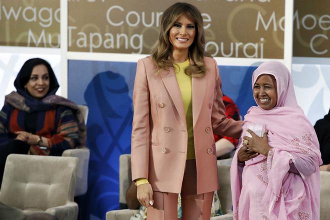 Melania Trump en la entrega de los Premios Internacionales Mujer de Coraje