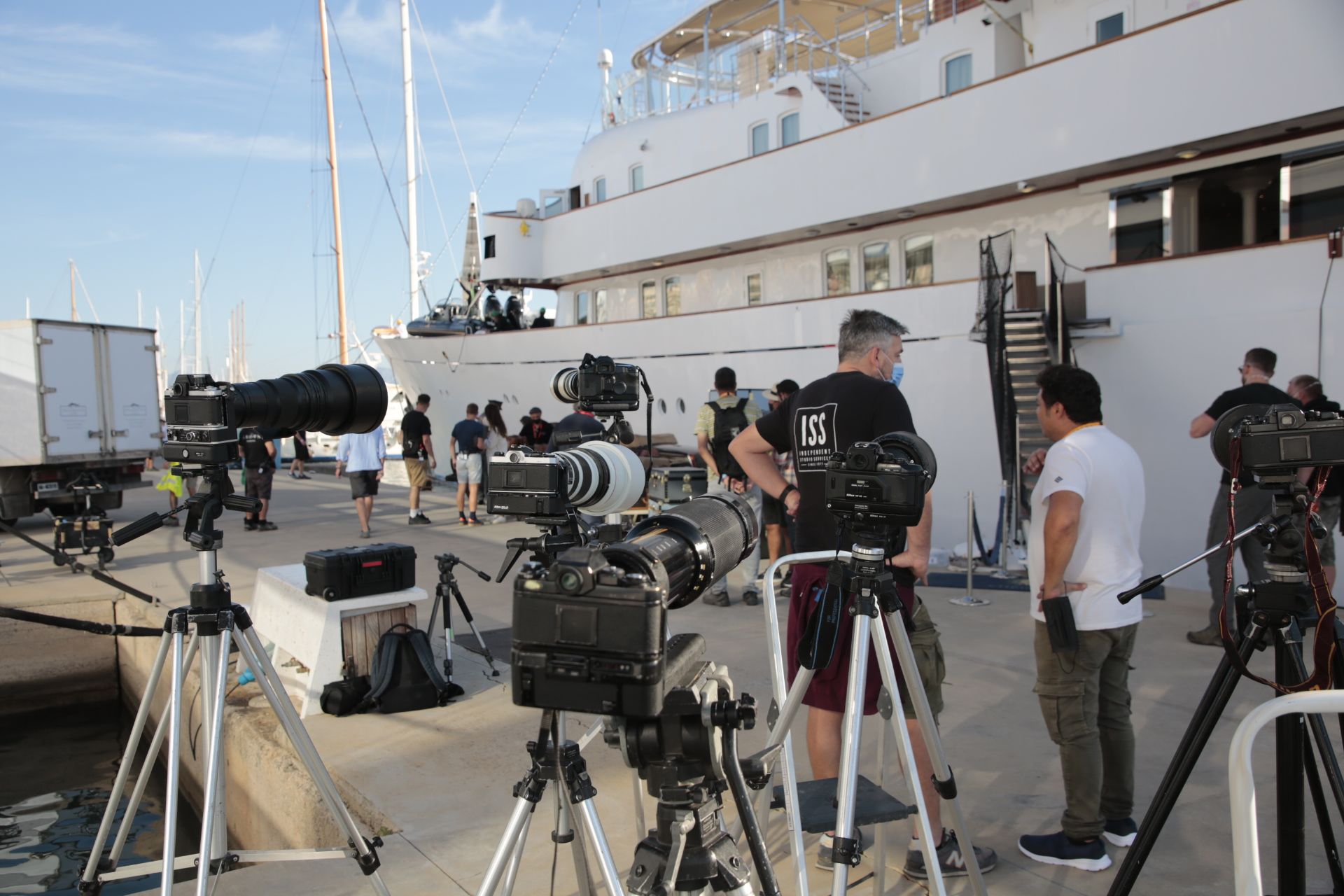 Rodaje de 'The Crown' en el Club de Mar de Palma