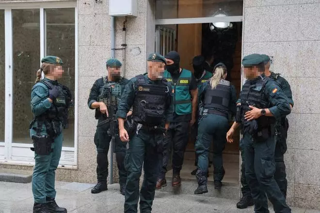 Operativo contra el narcotráfico en O Salnés