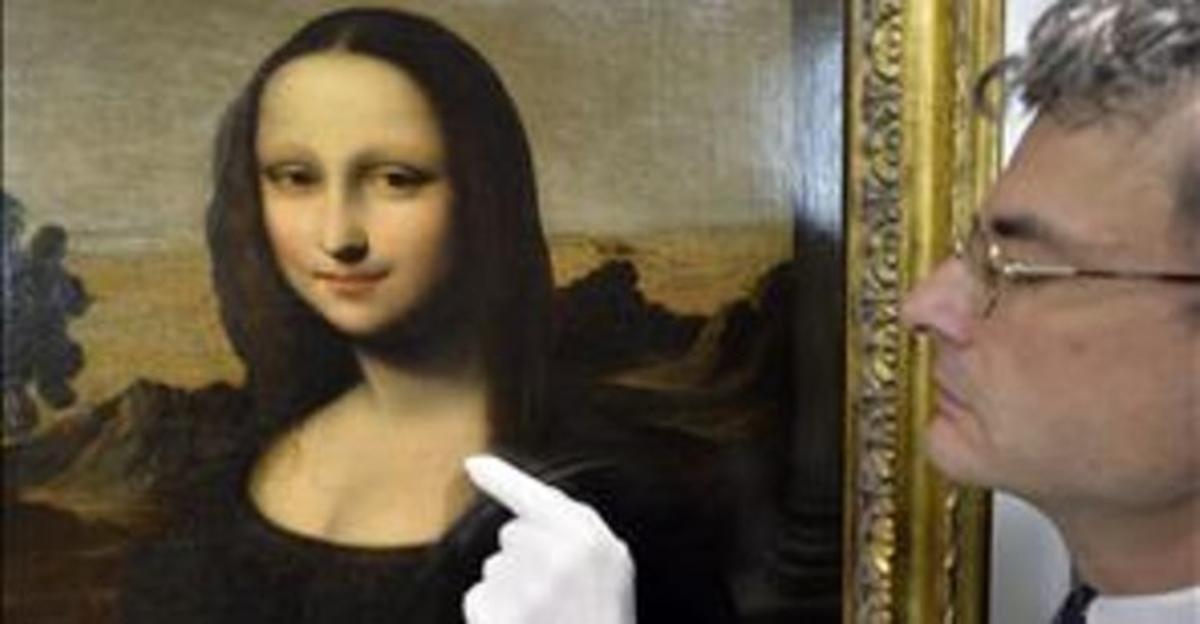 Detall de ’La Monna Lisa d’Isleworth’. Detall de ’La Monna Lisa d’Isleworth’.