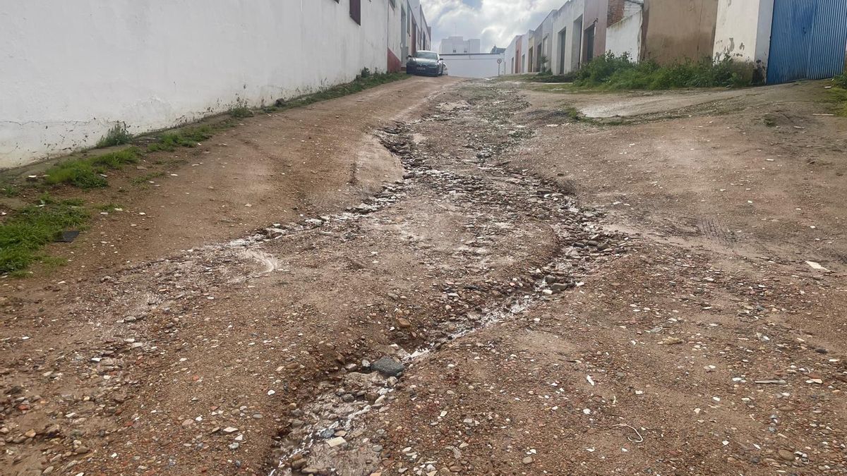 Actual estado de la calle Fernando Villalobos.