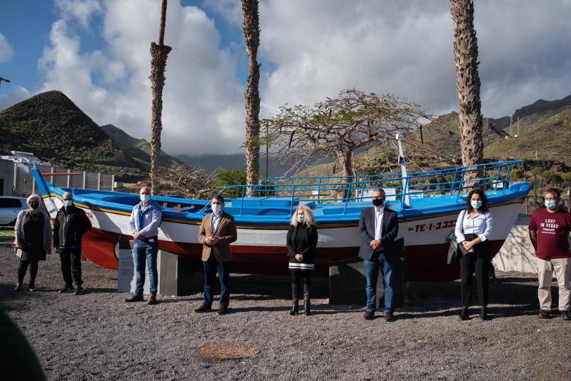 Entrega del barco 'El Corbeta' al pueblo de San Andrés