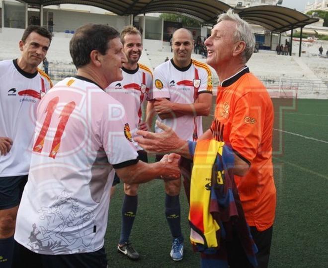 Las imágenes del homenaje a Cruyff en Sitges