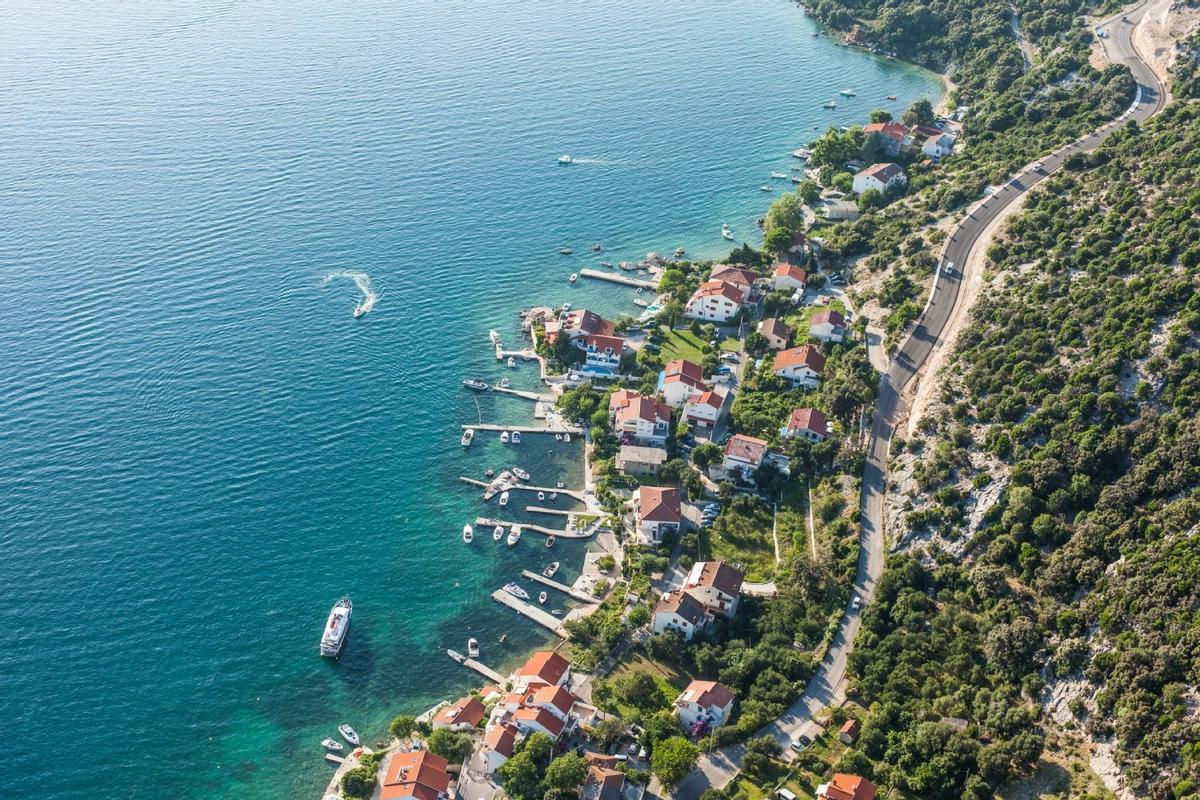 Vista aérea de Rab