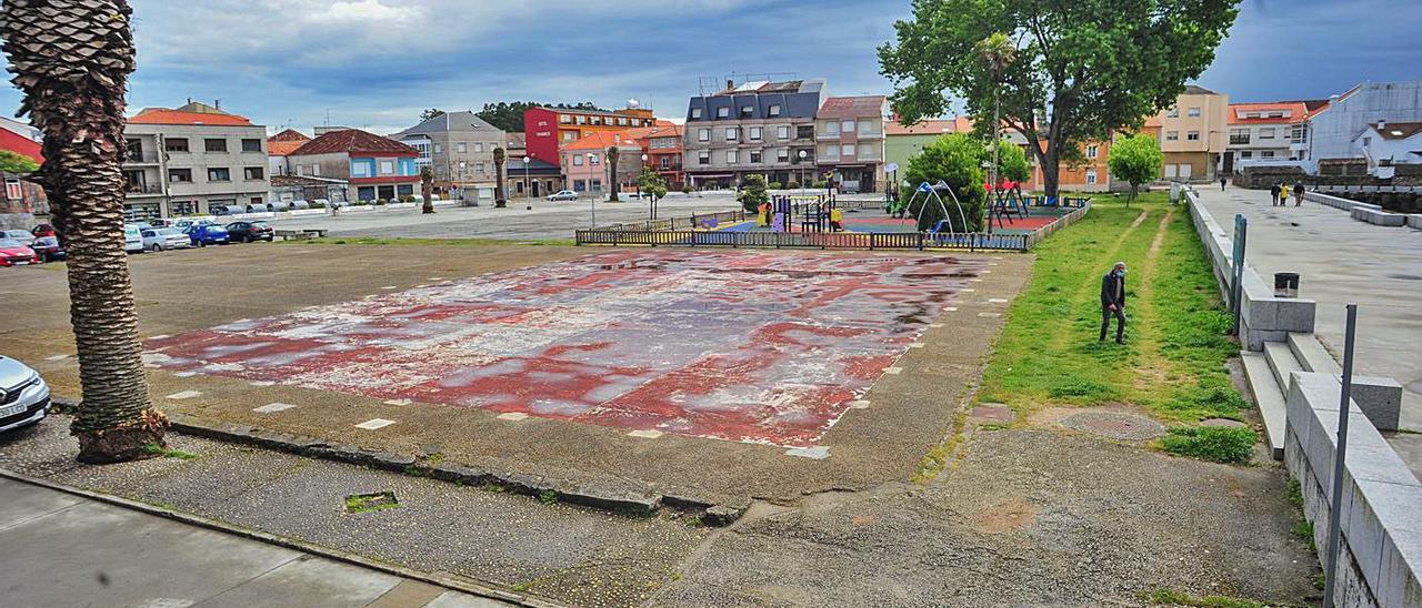 Plaza de O Regueiro, en A Illa de Arousa.