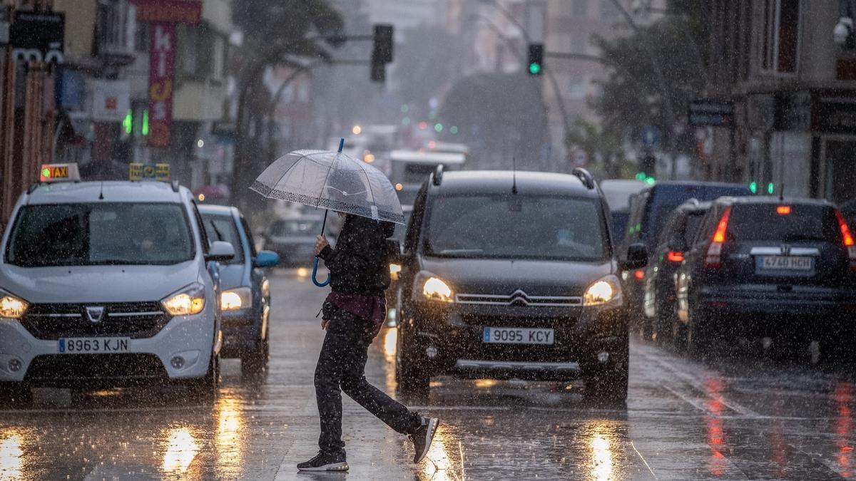 Lluvias registradas este viernes en Santa Cruz de Tenerife