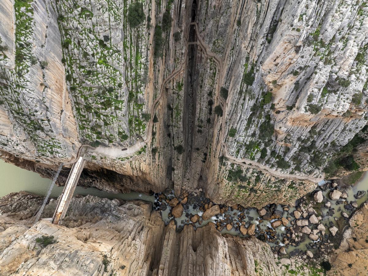 Vista aérea del Desfiladero de los Gaitanes