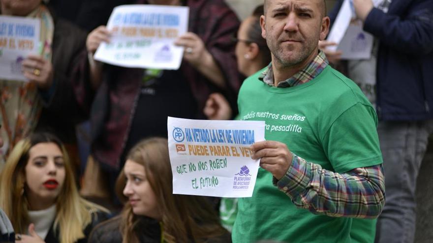 La manifestación se realizó en la Plaza del Ayuntamiento.