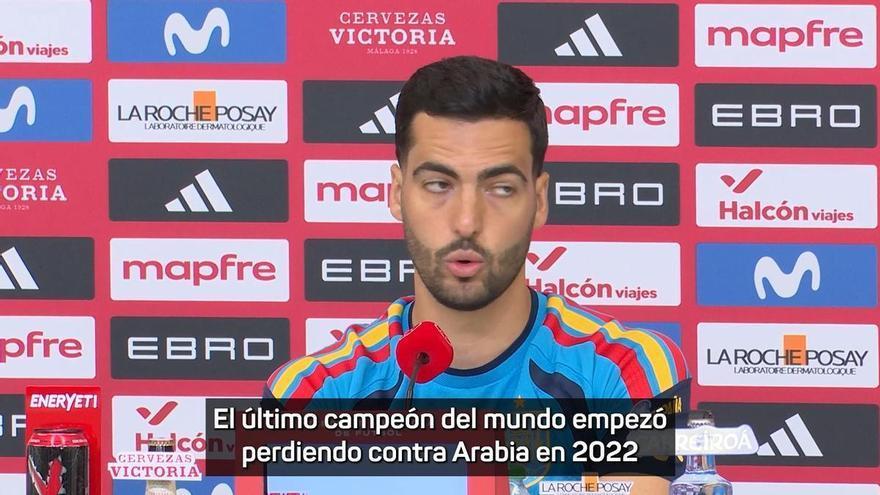 Merino manda un mensaje de tranquilidad tras el empate: "No se ha muerto nadie"