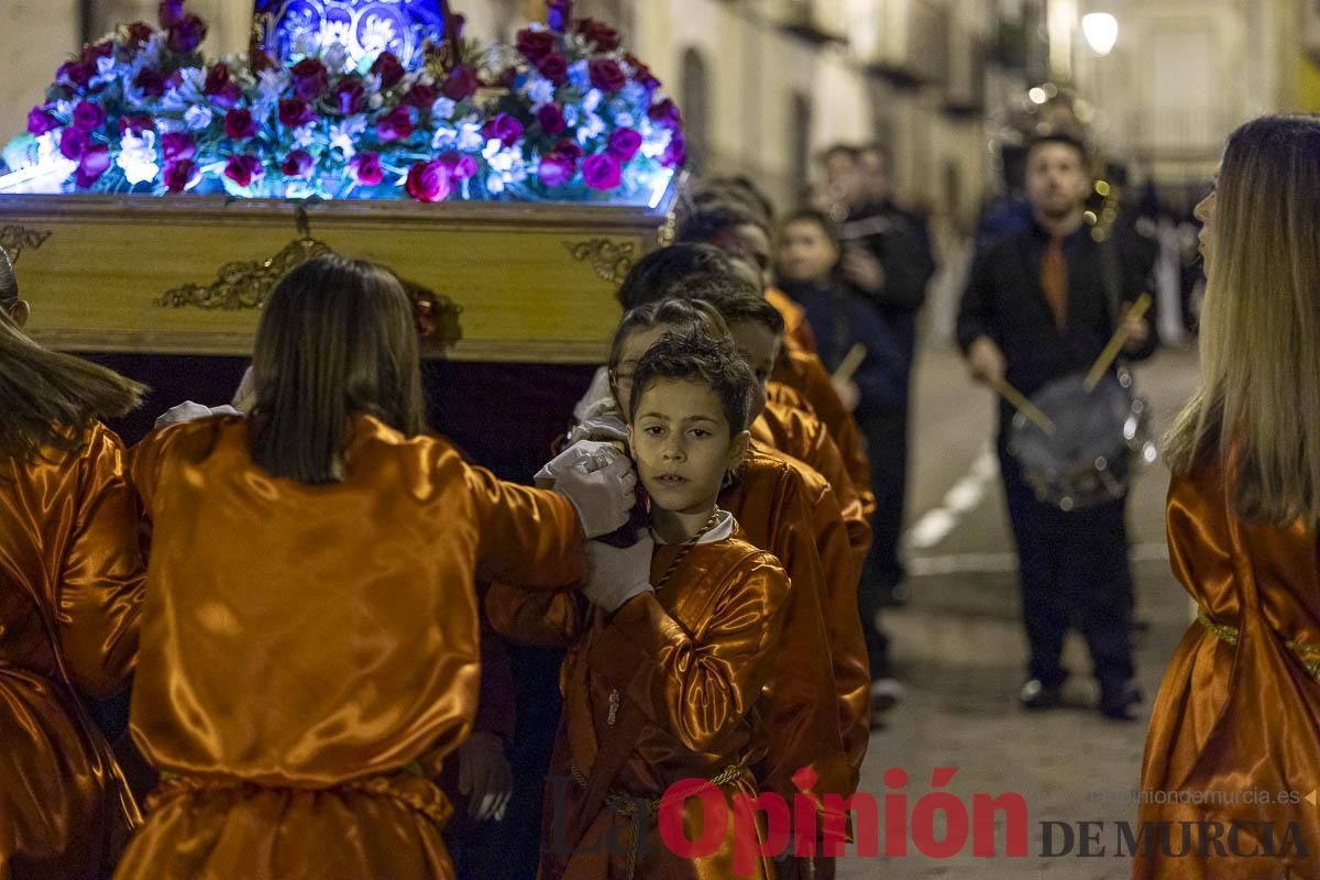 Los niños toman las calles de Caravaca en la procesión de Lunes Santo
