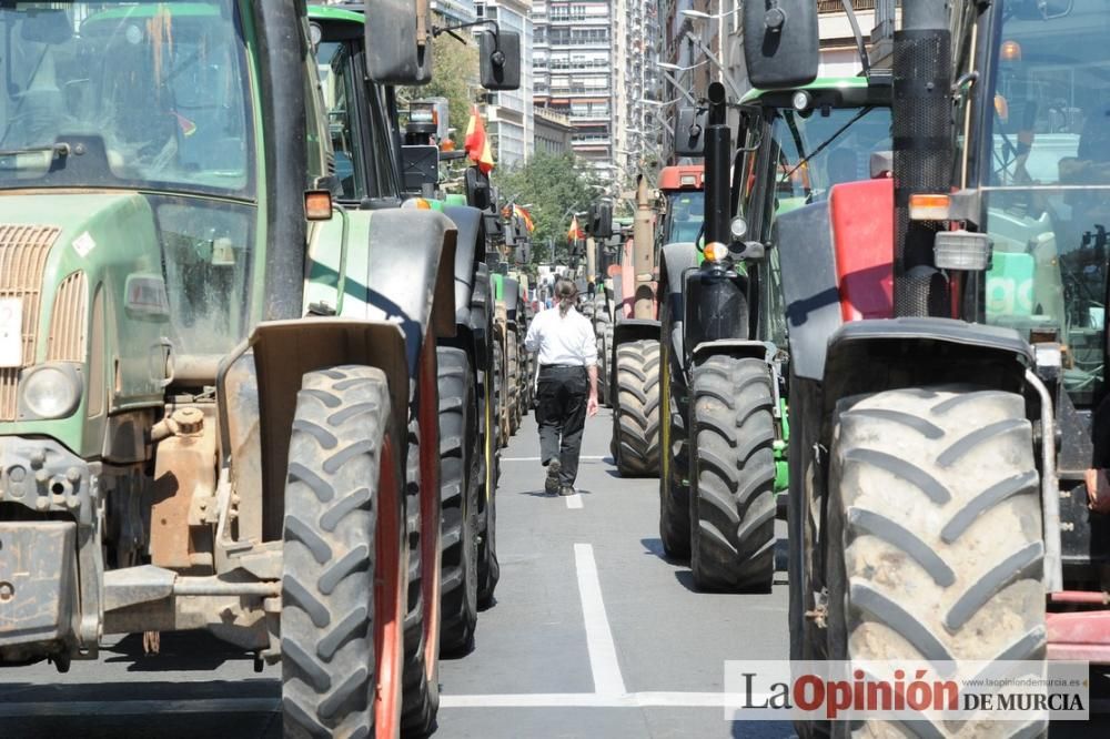 Manifestación de los agricultores por el Mar Menor en Murcia