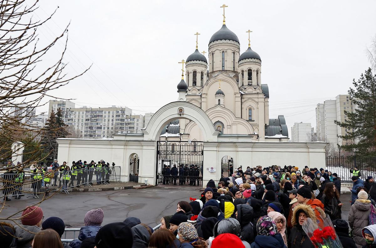 Funeral y ceremonia de despedida del político opositor ruso Alexei Navalny en Moscú