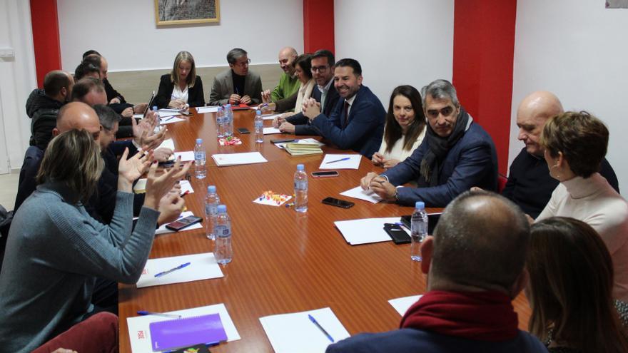 Reunión de trabajo del PSOE con los candidatos de municipios mayores de 20.000 habitantes de Málaga