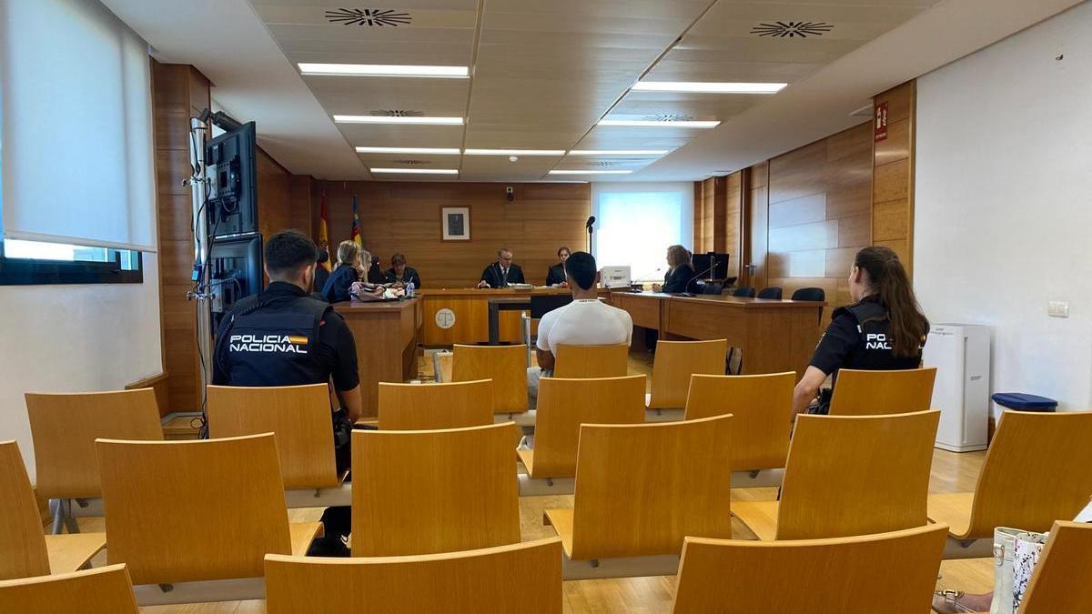 El hombre condenado por agresión sexual, este martes en la Audiencia Provincial de Castellón.