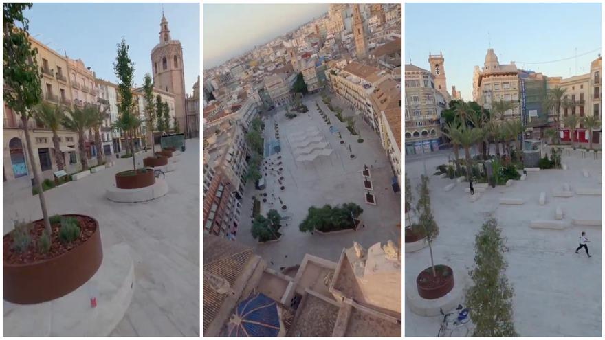 El impresionante vídeo de la nueva plaza de la Reina desde las alturas