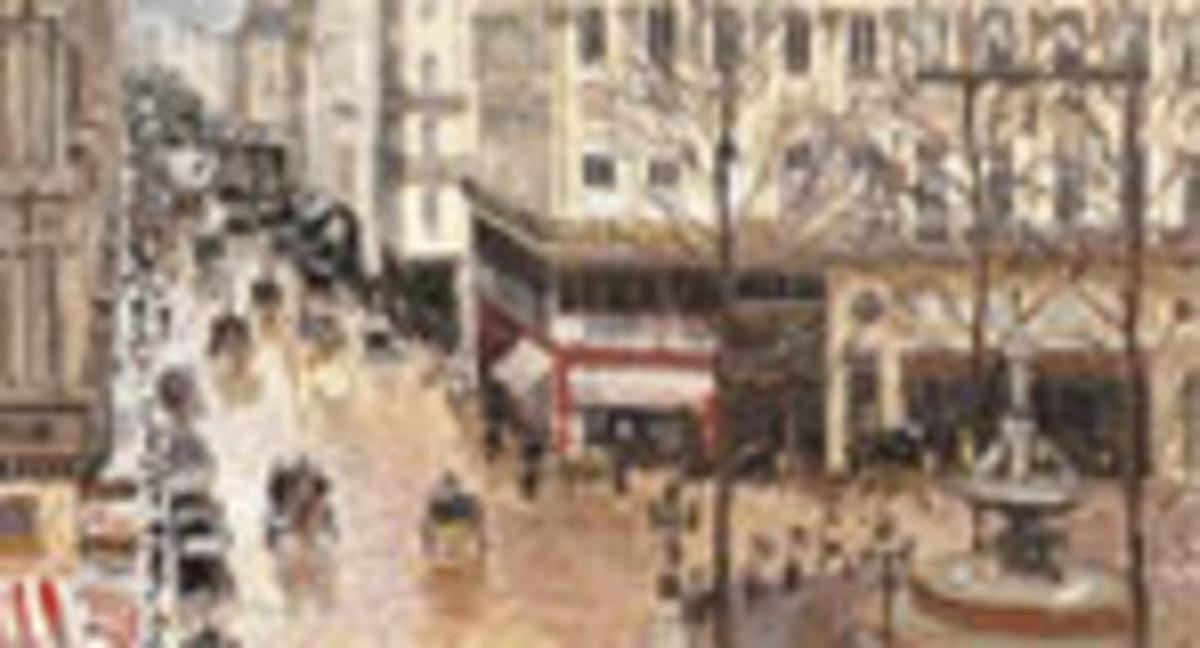 ’Rue de Saint Honoré aprés-midi. Effet de Pluie’, pintat per Pissarro el 1897. ’Rue de Saint Honoré aprés-midi. Effet de Pluie’, pintat per Pissarro el 1897.