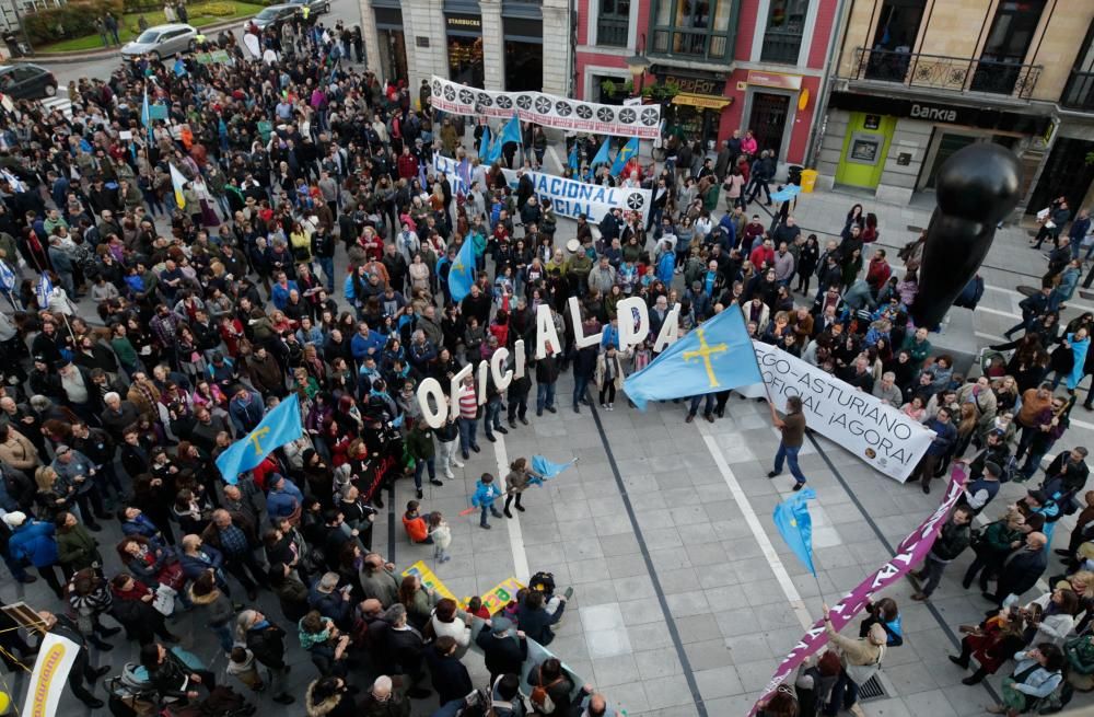 Manifestación por la Oficialidad en Oviedo