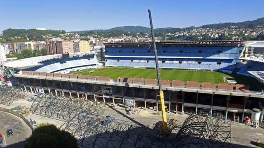 Obras en el estadio de Balaídos. // Marcos Canosa