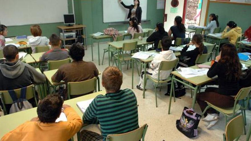 Aspecto de un aula en un centro educativo público de Gran Canaria. i LA PROVINCIA/DLP