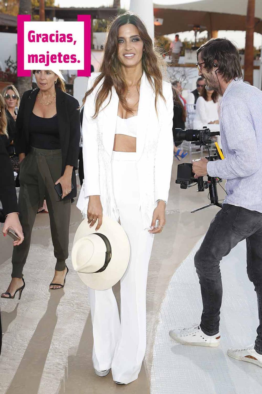 Sara Carbonero en la presentación de Calzedonia en Ibiza